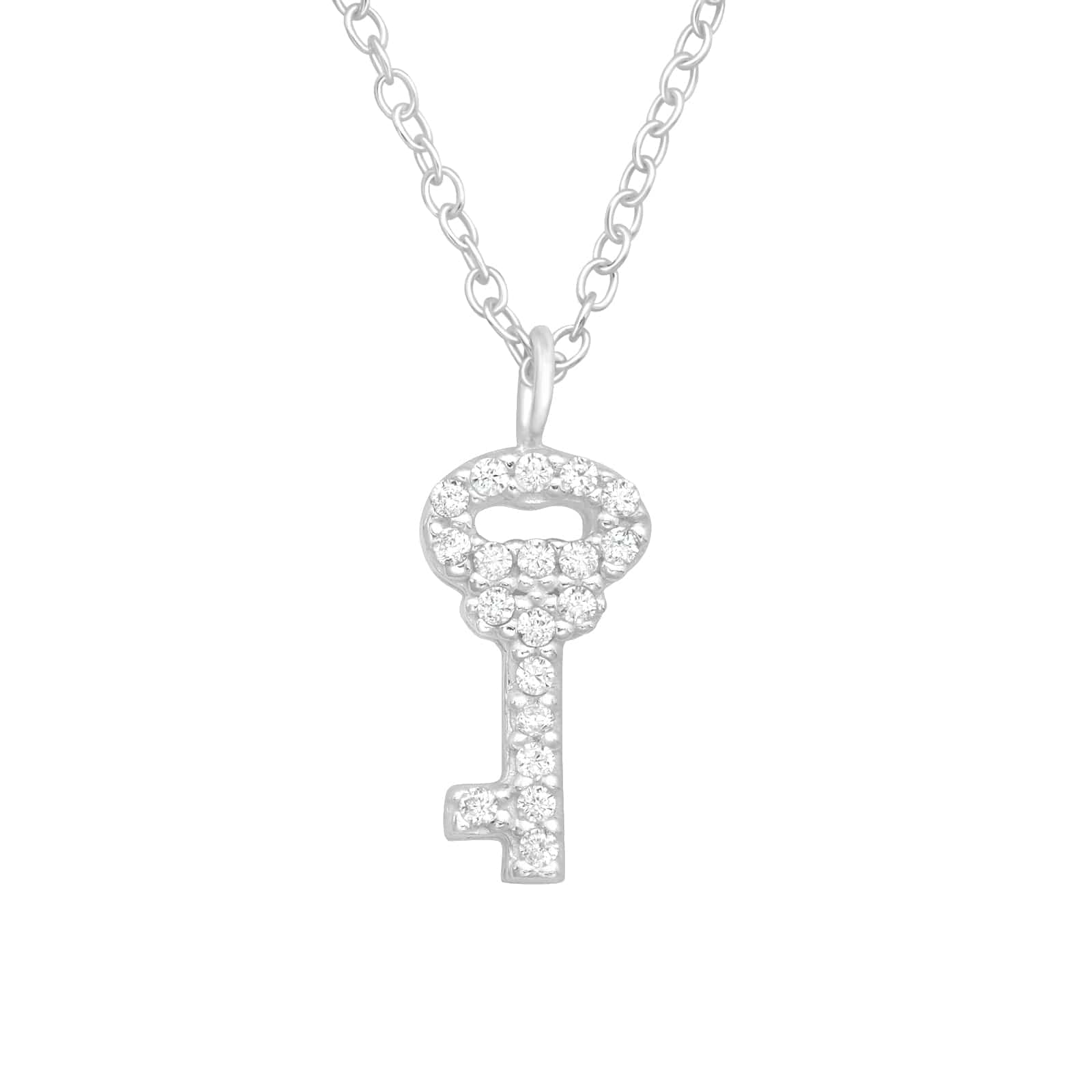 Silver Key Necklace