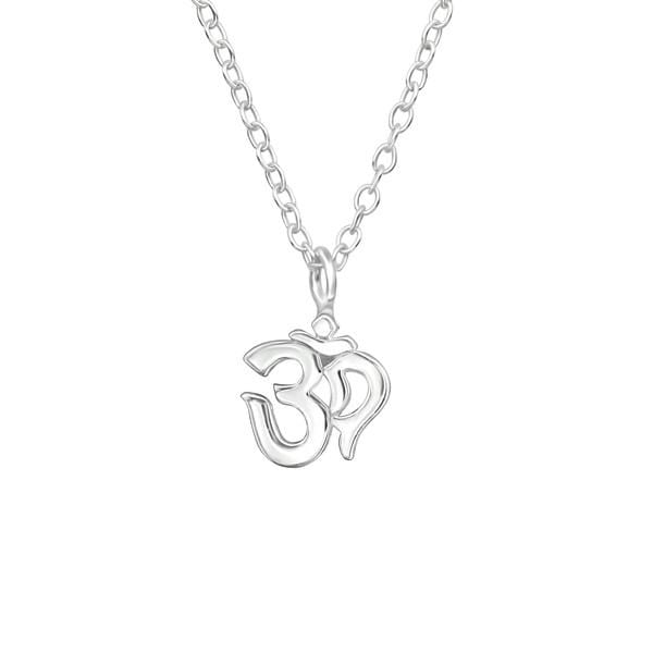 Sterling Silver Om Necklace