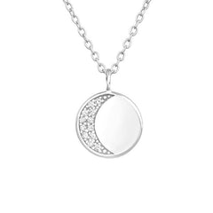Silver Moon Necklace