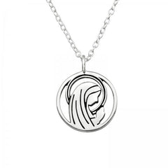 Silver Mary Necklace