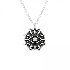 Silver Evil Eye Necklace