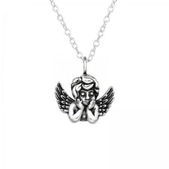 Silver Cupid Necklace