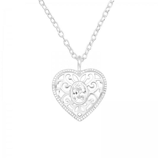 Silver Heart Necklace