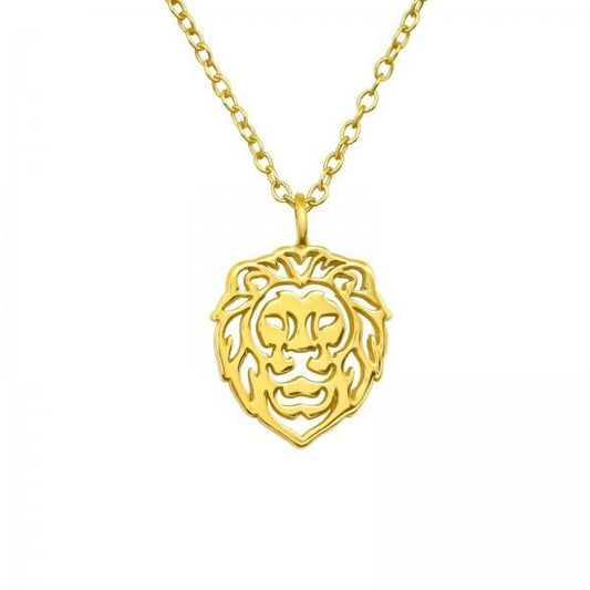 Gold Lion Necklace