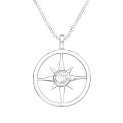 Silver Northern Star Necklace