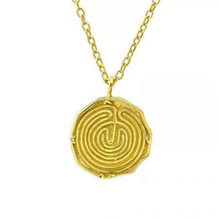 Gold Plated Maze Gold Necklace