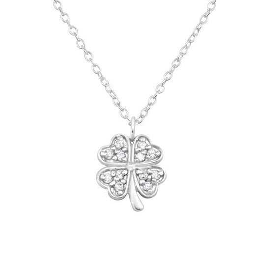 Silver Clover Necklace