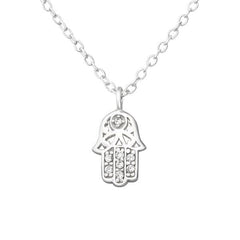 Silver Hamsa Necklace