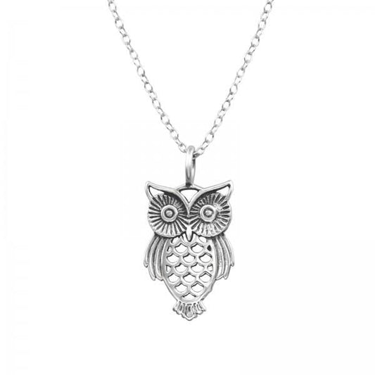 Silver Owl Necklace