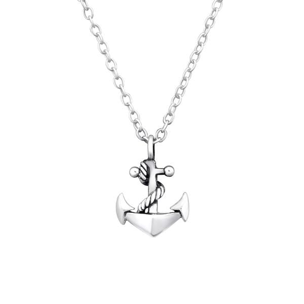 Silver Anchor Necklace