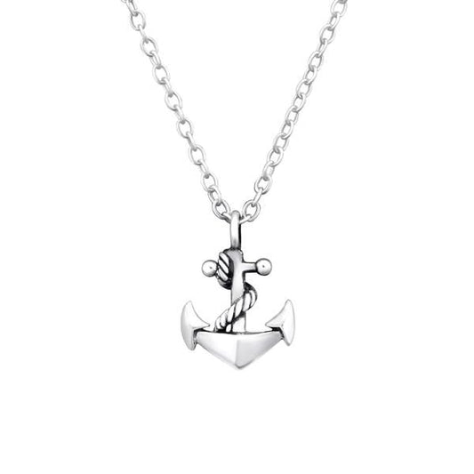 Silver Anchor Necklace