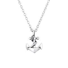 Silver Anchor Necklace