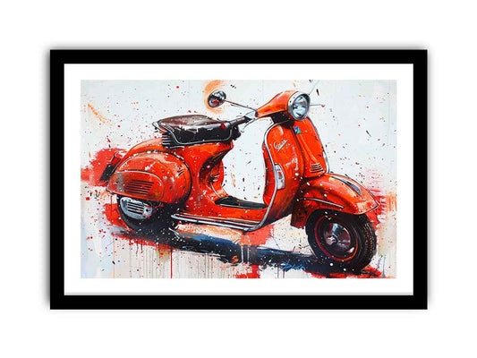 Vespa Scooter Painting