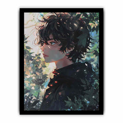Anime Boy Framed Print