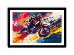 Bike  Rider Framed Print