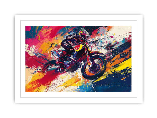 Bike  Rider Framed Print