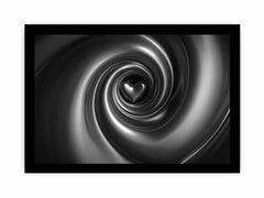 3D spiral Heart Framed Print