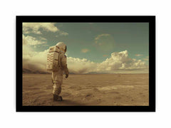 Astronaut Walk Framed Print