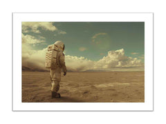 Astronaut Walk Framed Print