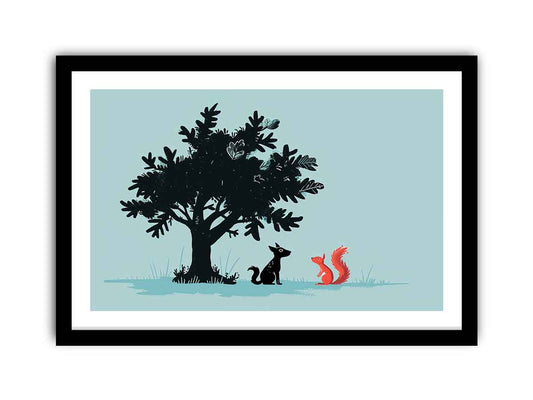 Secret talk Framed Print