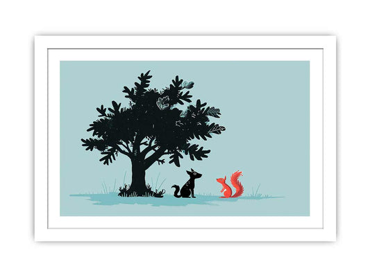 Secret talk Framed Print