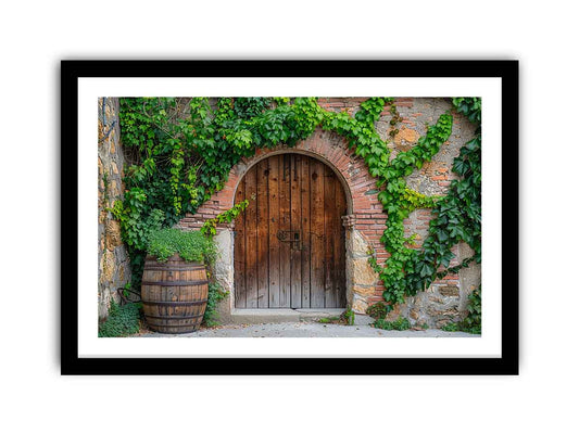 Wooden Door Framed Print