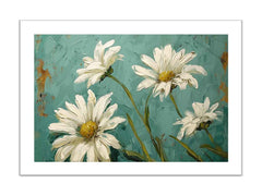 white daisies Framed Print