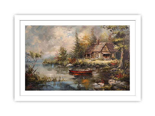 Cottage art Framed Print