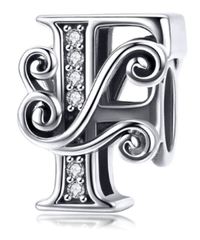 Silver Letter Charms