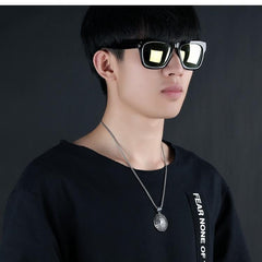 Stainless Steel Buddhism Eight-Diagram Pendant