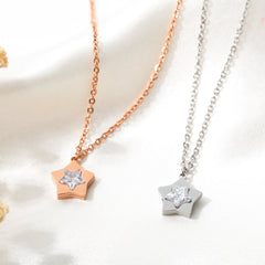 Stainless Steel Star Necklace