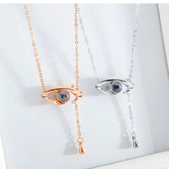 Stainless Steel Love Eye Necklace