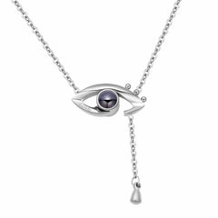 Stainless Steel Love Eye Necklace