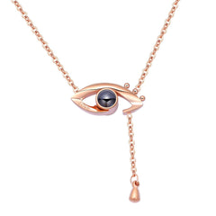 Stainless Steel Love Eye Necklace