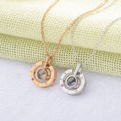 Stainless Steel Love Time Necklace