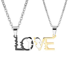 Stainless Steel Love Necklaces For Couples