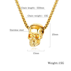 Stainless Steel Skull Necklace