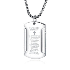 Stainless Steel Bible Verse Necklace