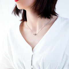 Stainless Steel Circle Necklace For Women