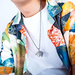 Stainless Steel Playing Cards Necklaces