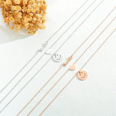 Stainless Steel Multi Layered Chain Necklace