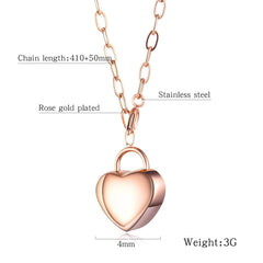 Stainless Steel Love Heart Necklace
