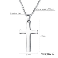 Stainless Steel Stylish Cross Necklace