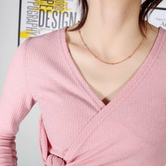 Women Steel Chain Layred Necklace