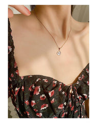 Steel Rose Gold Oyster Pearl Necklace