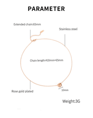 Stainless Steel Rose Gold Women'S Necklace