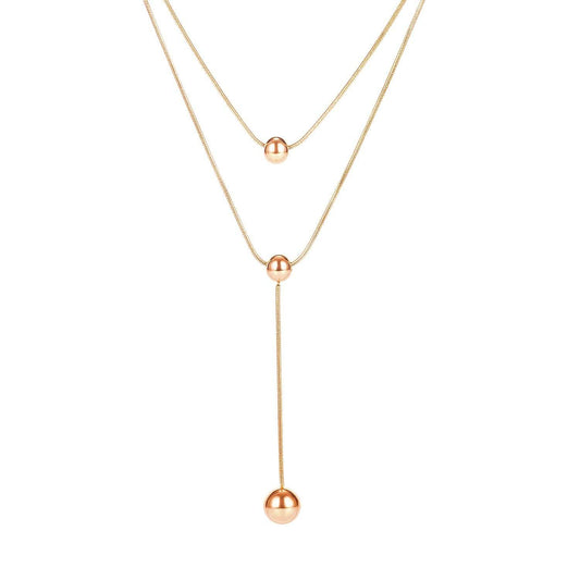 Stainless Steel Long Y-shaped Necklace