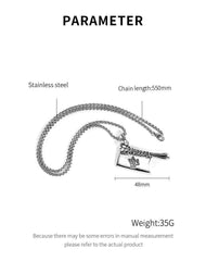 Men's Steel Kitchen Knife Necklace