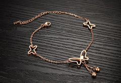 Stainless Steel Rose Gold Anklet