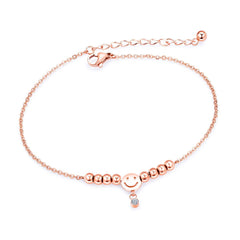 Stainless Steel Rose Gold Anklet Bracelet